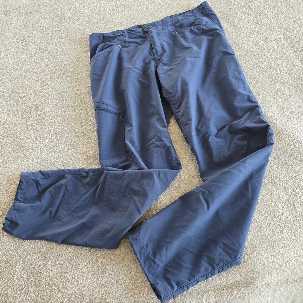 Patagonia Women's RP's Rock Pants Size 12 Blue 83076 Outdoor Hiking Toggle Ankle